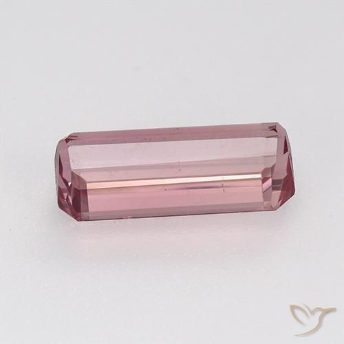 Tormalina Rosa shocking chiaro naturale da 1.54 ct, Ottagonale / Taglio smeraldo, VVS