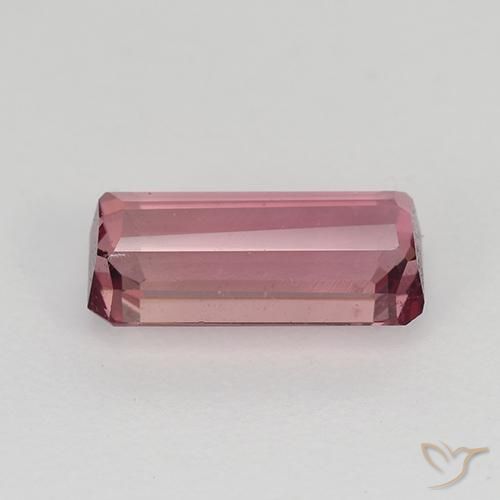 Tormalina Rosa intenso naturale da 1.18 ct, Ottagonale / Taglio smeraldo, VVS