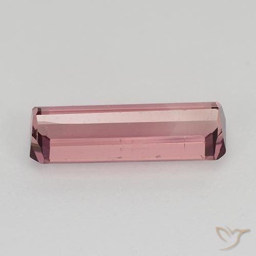 Tormalina Rosa intenso naturale da 1.64 ct, Ottagonale / Taglio smeraldo, VS