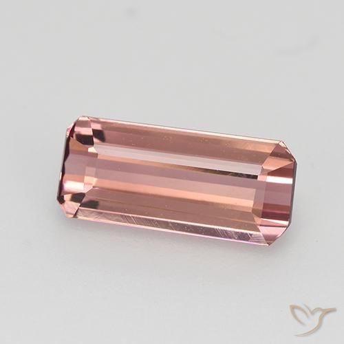 Tormalina Rosa medio naturale da 1.26 ct, Ottagonale / Taglio smeraldo, VVS
