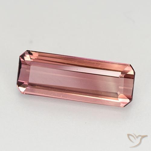 Tormalina Rosa scuro naturale da 1.65 ct, Ottagonale / Taglio smeraldo, VVS