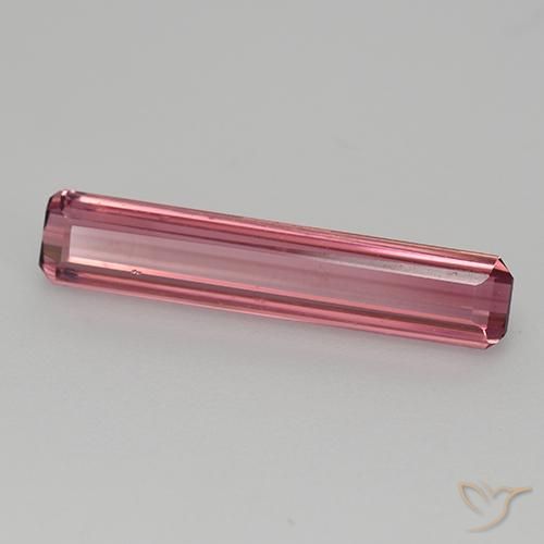Tormalina Rosa rossastra naturale da 1.53 ct, Ottagonale / Taglio smeraldo, VVS-VS