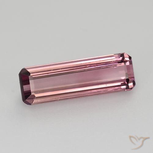 Tormalina Rosa rossastra naturale da 1.70 ct, Ottagonale / Taglio smeraldo, VS