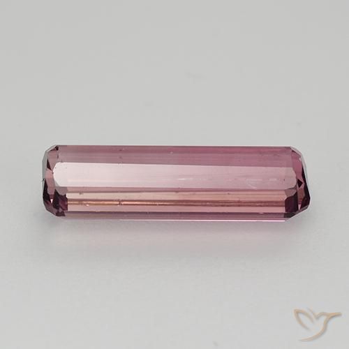 Tormalina Rosa rossastra naturale da 1.70 ct, Ottagonale / Taglio smeraldo, VS