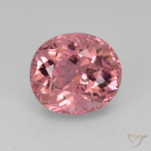 2.40ct Naturale Rosa rosa Tormalina, Ovale, VS