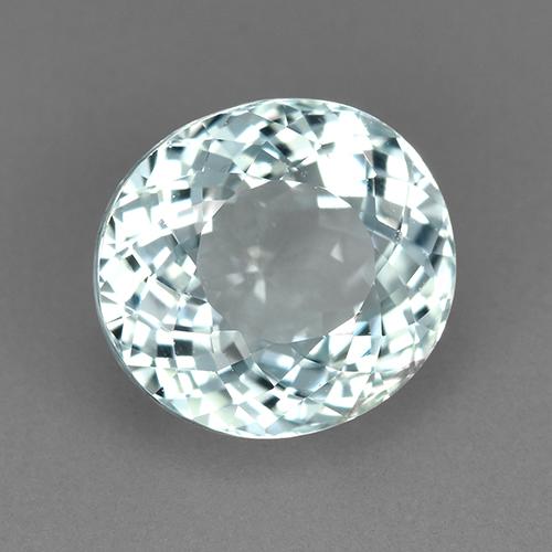 Tormalina Blu verdastro chiaro naturale da 2.76 ct, Taglio ovale, VVS