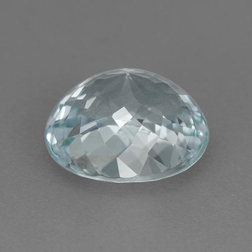 Tormalina Blu verdastro chiaro naturale da 2.76 ct, Taglio ovale, VVS