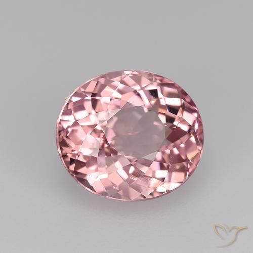 Tormalina Gomma da masticare rosa chiaro naturale da 2.18 ct, Ovale, VVS-VS