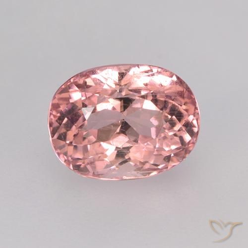 1.76ct Naturale Rosa arancio Tormalina, Ovale, VS