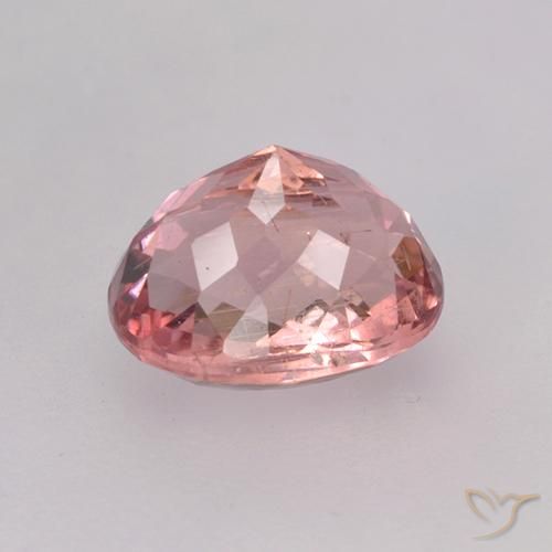 Tormalina Rosa arancio naturale da 1.76 ct, Ovale, VS