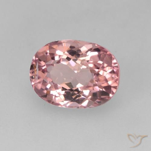 Tormalina Rosa intenso naturale da 1.41 ct, Ovale, VS