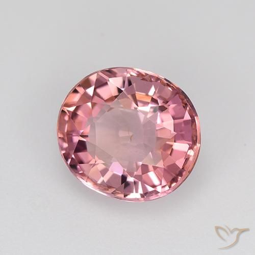 Tormalina Rosa hot naturale da 1.68 ct, Ovale, VVS-VS