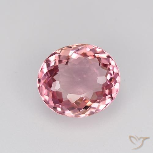 1.38ct Naturale Rosa shocking chiaro Tormalina, Ovale, VVS-VS