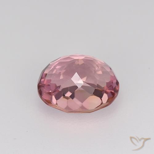 Tormalina Rosa shocking chiaro naturale da 1.38 ct, Ovale, VVS-VS