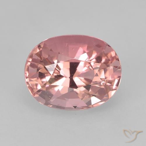 1.63ct Naturale Rosa chiaro Tormalina, Ovale, VVS-VS