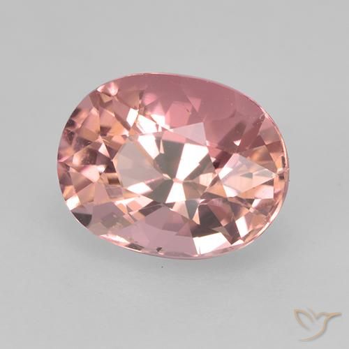 Tormalina Rosa chiaro naturale da 1.63 ct, Ovale, VVS-VS