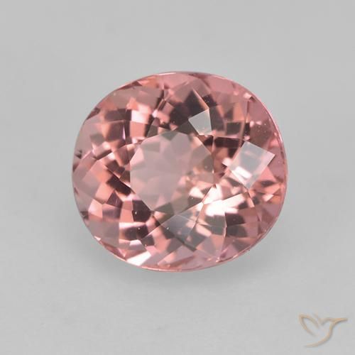 Tormalina Rosa chiaro naturale da 1.53 ct, Ovale, VVS