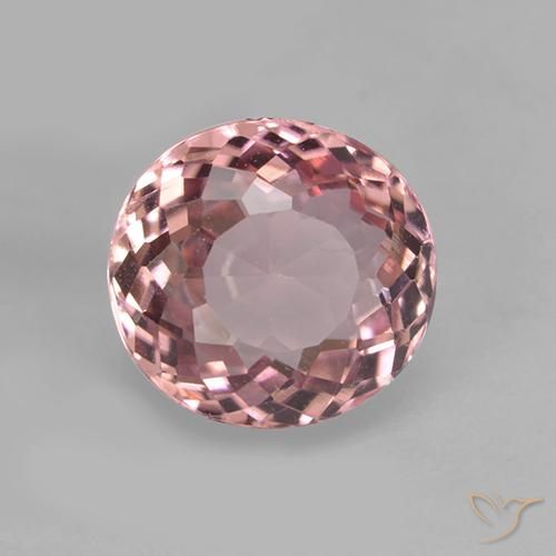 Tormalina Rosa chiaro naturale da 1.61 ct, Ovale, VVS-VS