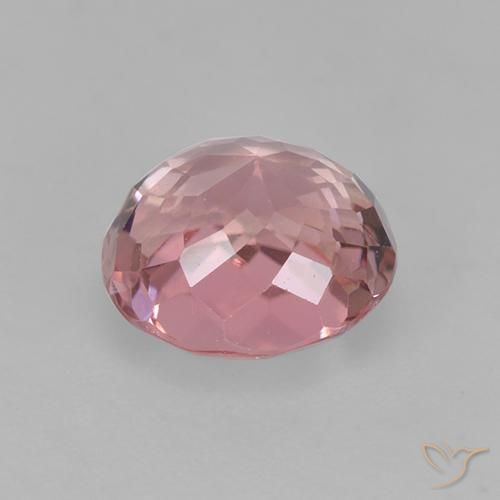 Tormalina Rosa chiaro naturale da 1.61 ct, Ovale, VVS-VS