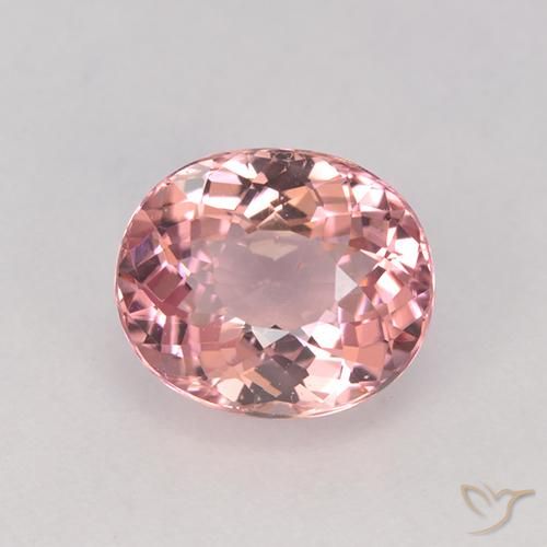 1.51ct Naturale Rosa chiaro Tormalina, Ovale, VVS-VS