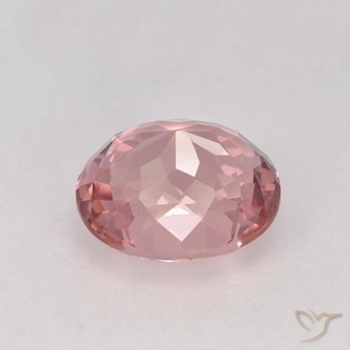 Tormalina Rosa chiaro naturale da 1.51 ct, Ovale, VVS-VS