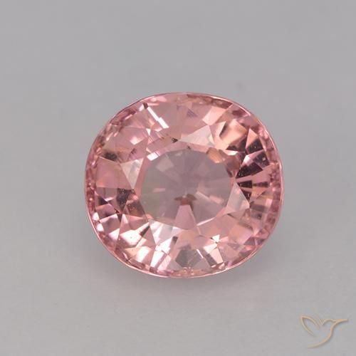 Tormalina Rosa chiaro naturale da 1.61 ct, Ovale, VVS-VS