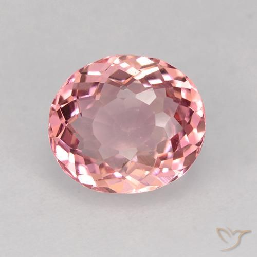 Tormalina Rosa gomma da masticare naturale da 1.60 ct, Ovale, VVS-VS