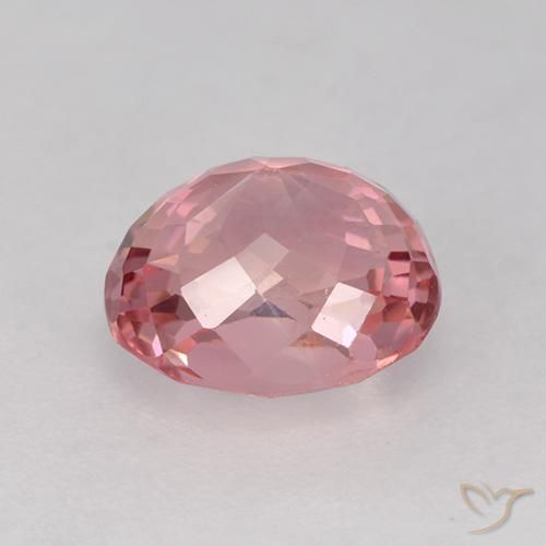 Tormalina Rosa gomma da masticare naturale da 1.60 ct, Ovale, VVS-VS