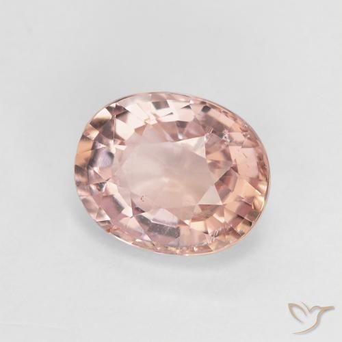Tormalina rosso indiano naturale da 1.61 ct, Ovale, VS