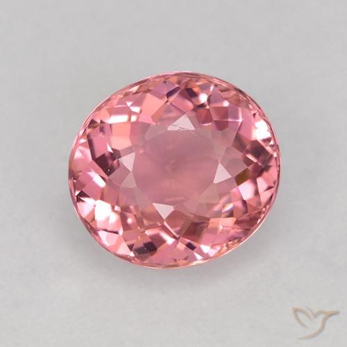 1.49ct Naturale Tono rosa caldo Tormalina, Ovale, VVS-VS