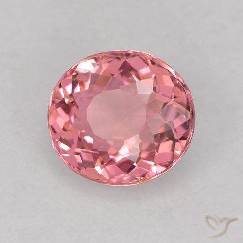 Tormalina Tono rosa caldo naturale da 1.49 ct, Ovale, VVS-VS