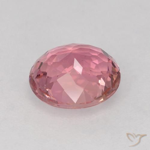 Tormalina Tono rosa caldo naturale da 1.49 ct, Ovale, VVS-VS