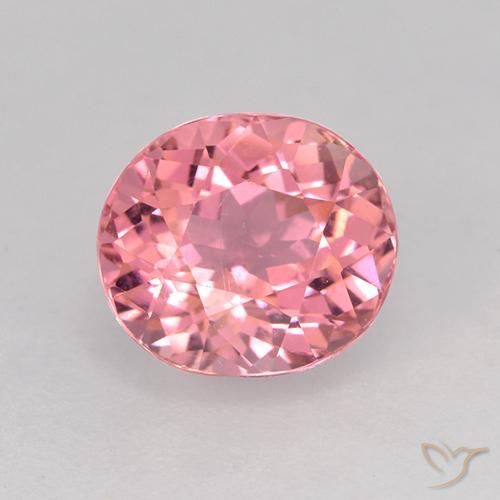 1.57ct Naturale Rosa medio Tormalina, Ovale, VVS-VS
