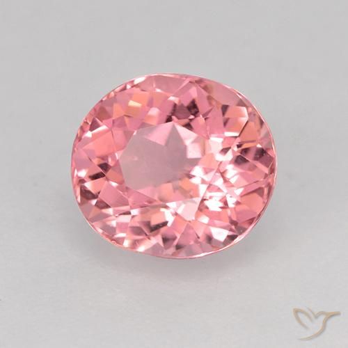 Tormalina Rosa medio naturale da 1.57 ct, Ovale, VVS-VS