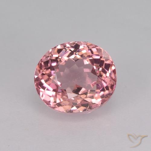 1.65ct Naturale Rosa medio Tormalina, Ovale, VS