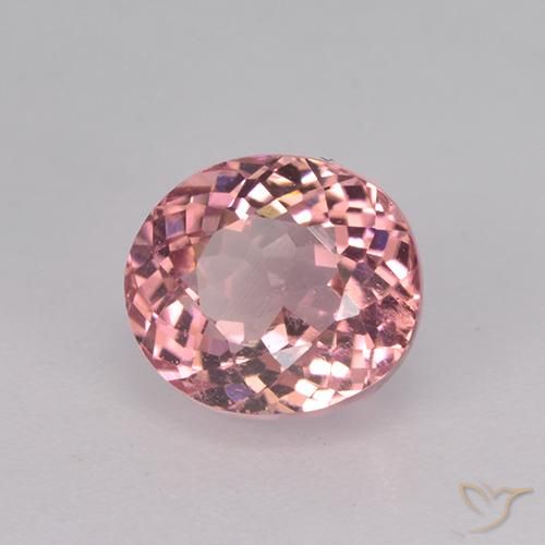 Tormalina Rosa medio naturale da 1.65 ct, Ovale, VS