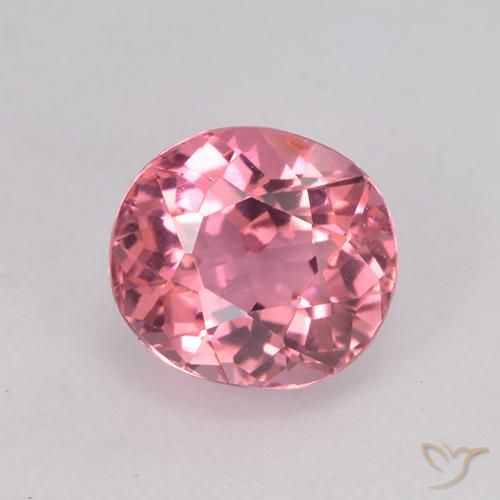 1.33ct Naturale Tono rosa caldo Tormalina, Ovale, VVS