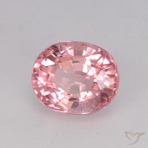 Tormalina Rosa shocking chiaro naturale da 1.66 ct, Ovale, VS