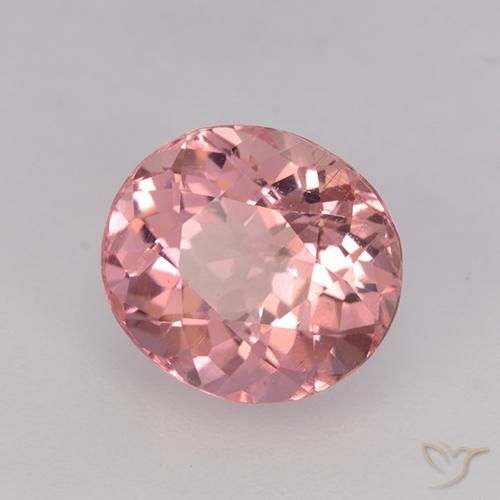 Tormalina Rosa gomma da masticare naturale da 1.80 ct, Ovale, VVS-VS
