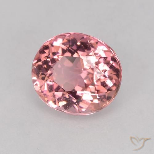 Tormalina Rosa gomma da masticare naturale da 1.68 ct, Ovale, VVS-VS