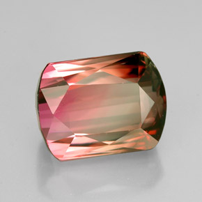 Tormalina naturale multicolore da 5,27 ct, forma fantasia, VVS