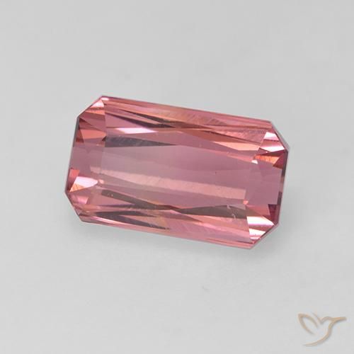 Tormalina Rosa arancio intenso Deep naturale da 1.84 ct, Ottagonale / Taglio smeraldo, VVS-VS