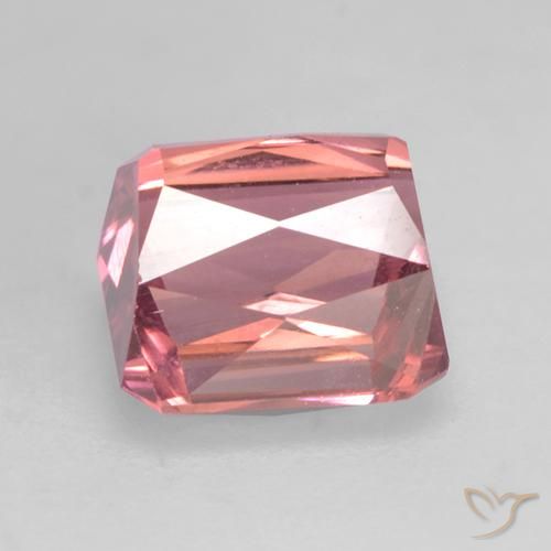 Tormalina Rosa chiaro naturale da 1.65 ct, Ottagonale / Taglio smeraldo, VVS-VS
