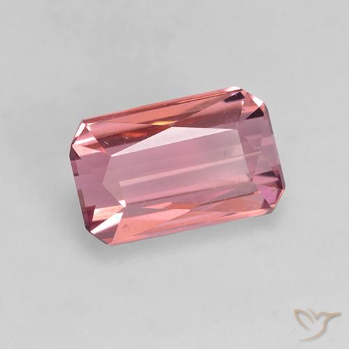 Tormalina Rosa gomma da masticare naturale da 1.33 ct, Ottagonale / Taglio smeraldo, VVS-VS