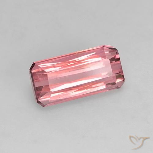 Tormalina Rosa chiaro naturale da 1.27 ct, Ottagonale / Taglio smeraldo, VVS-VS