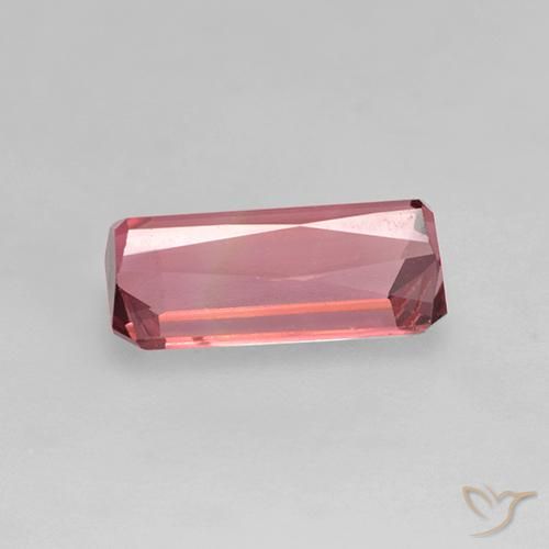 Tormalina Rosa chiaro naturale da 1.27 ct, Ottagonale / Taglio smeraldo, VVS-VS