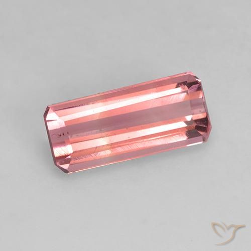 Tormalina Rosa medio naturale da 1.07 ct, Ottagonale / Taglio smeraldo, VVS-VS