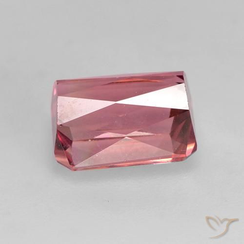 Tormalina Rosa gomma da masticare naturale da 1.65 ct, Ottagonale / Taglio smeraldo, VVS-VS