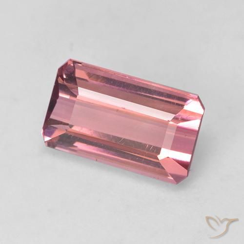 Tormalina Rosa intenso naturale da 1.80 ct, Ottagonale / Taglio smeraldo, VVS-VS