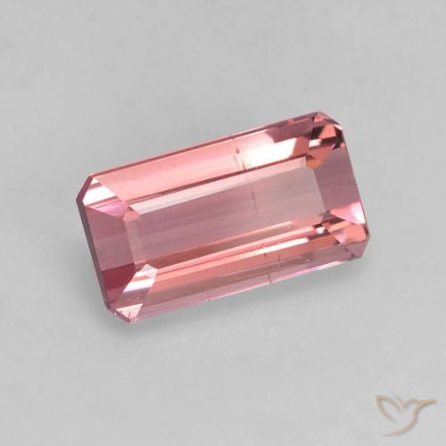 Tormalina Rosa arancio naturale da 1.59 ct, Ottagonale / Taglio smeraldo, VVS-VS